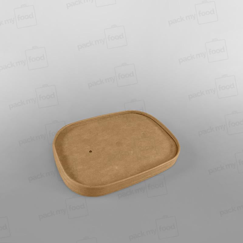 Kraft Lids For Rectangular Kraft Food Container [500/650/750/1000ml]
