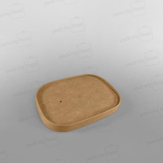 Kraft Lids For Rectangular Kraft Food Container [500/650/750/1000ml]