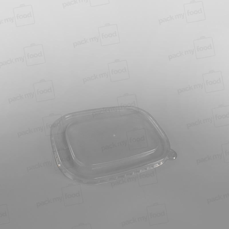 PET Lids For Rectangular Kraft Food Container [500/650/750/1000ml]