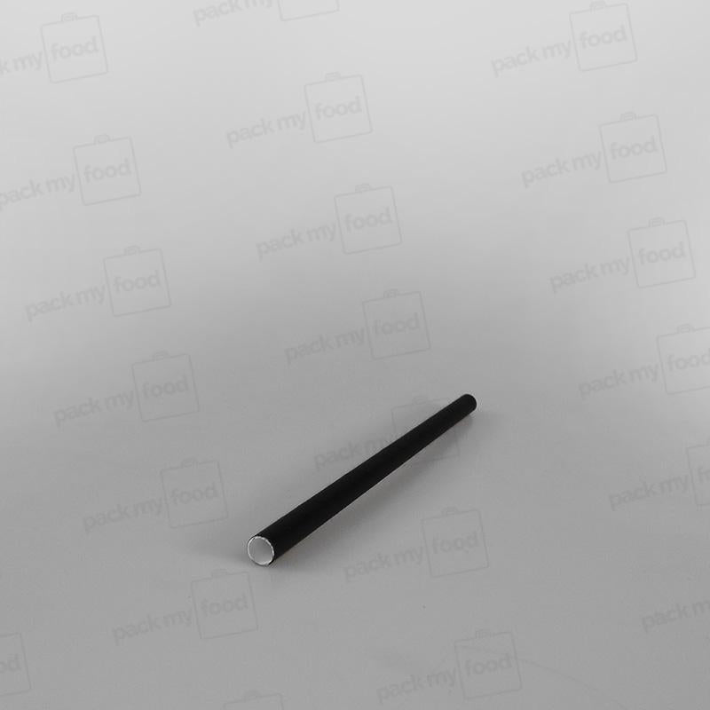 Black Straight Paper Straws [140x6mm]
