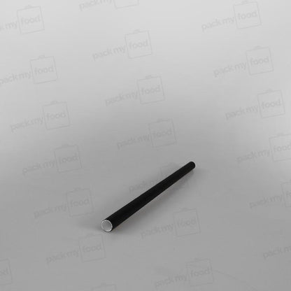Black Straight Paper Straws [140x6mm]