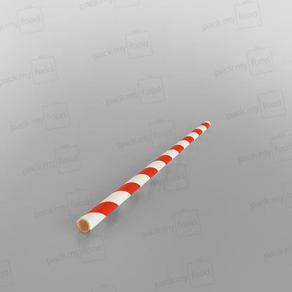 Red & White Paper Straws [200 x 6mm]