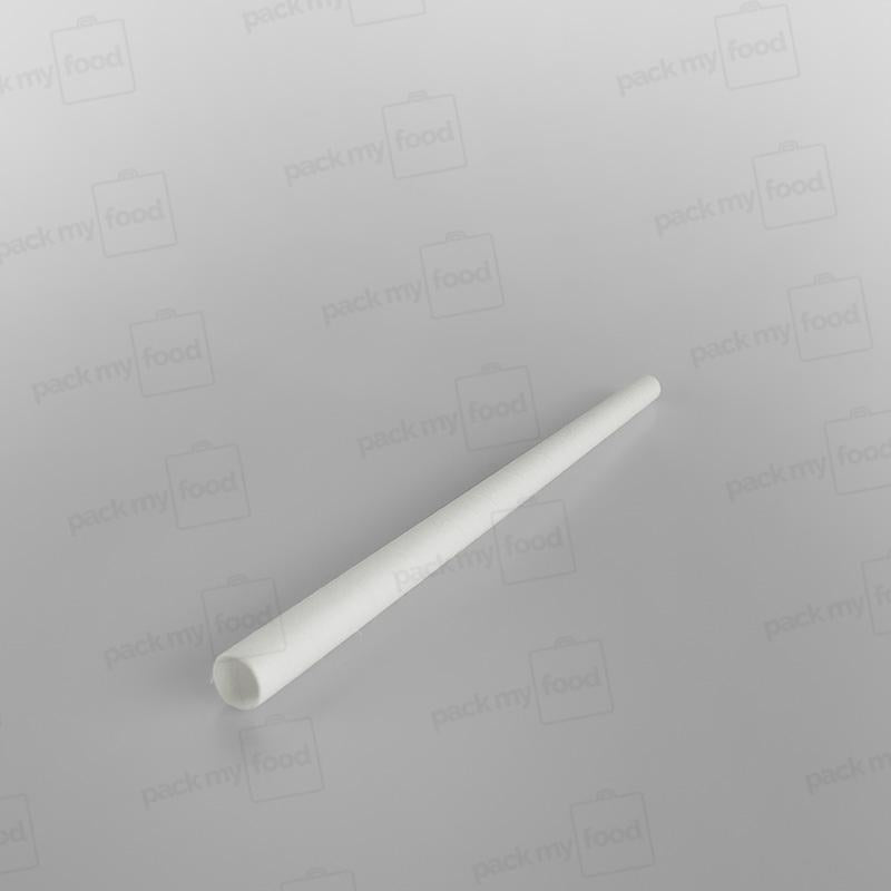 White Paper Smoothie Straws [200 x 8mm]