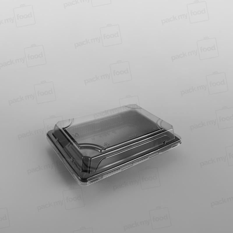 Black Sushi Container Base & Lids