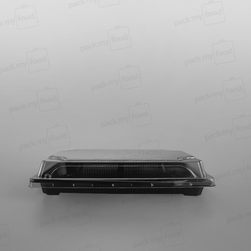 Black Sushi Container Base & Lids