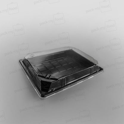 Black Sushi Container Base & Lids