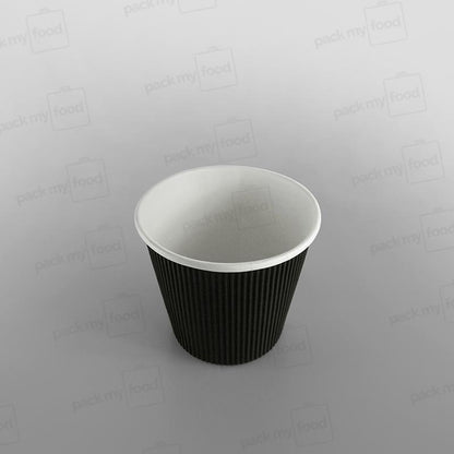 Go-Pak Ripple Black Soup/ Food Container Squat