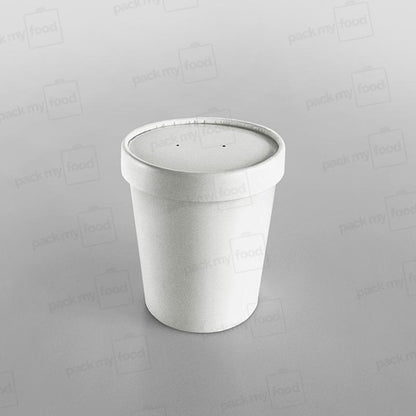 Go-Pak White Paper Soup Container