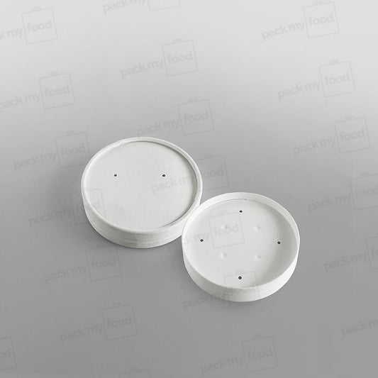 Go-Pak White Paperboard Lid For 8oz/12oz Paper Soup Container