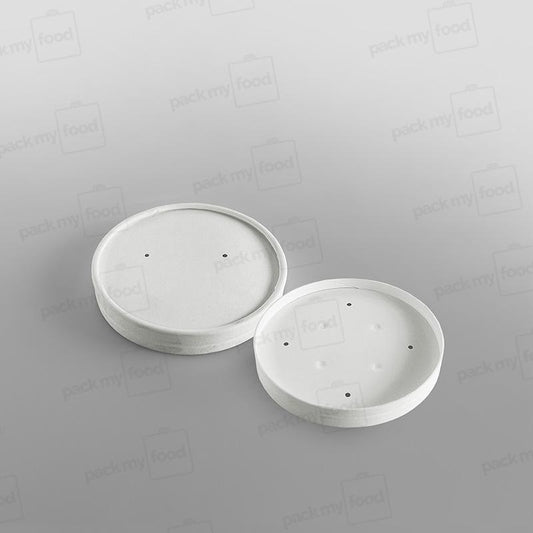 Go-Pak White Paperboard Lid For 26oz/32oz Paper Soup Container