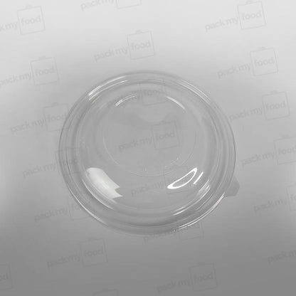 rPET Domed Lid For Sabert Clear Round Salad Bowl