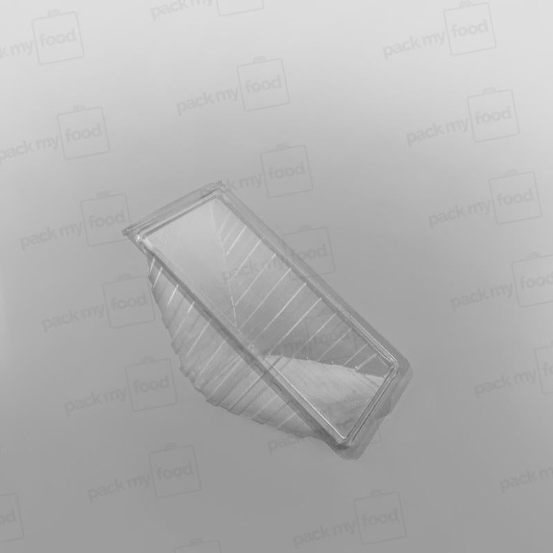Hinged Plastic Sandwich Wedge For Triple Sandwiches
