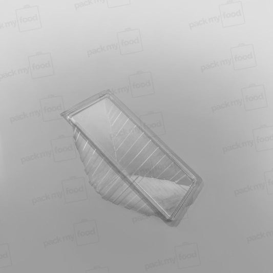 Hinged Plastic Sandwich Wedge For Triple Sandwiches