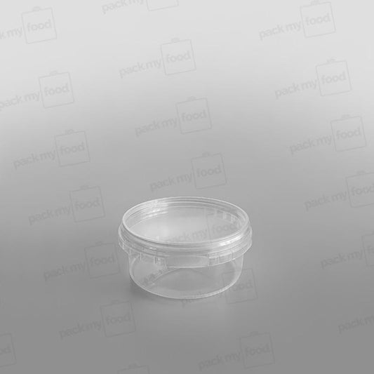 Tamper-proof Clear Round Containers & Lids