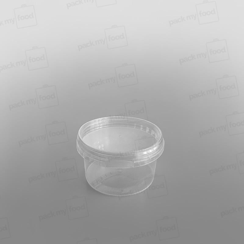 Tamper-proof Clear Round Containers & Lids
