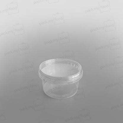 Tamper-proof Clear Round Containers & Lids