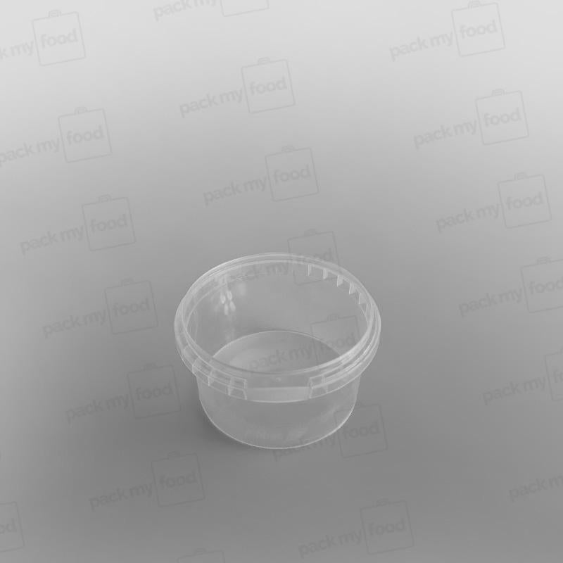 Tamper-proof Clear Round Containers & Lids
