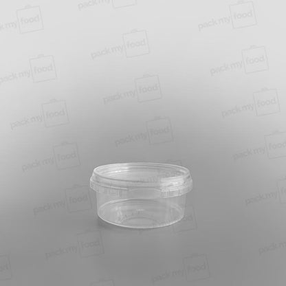 Tamper-proof Clear Round Containers & Lids
