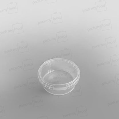 Tamper-proof Clear Round Containers & Lids