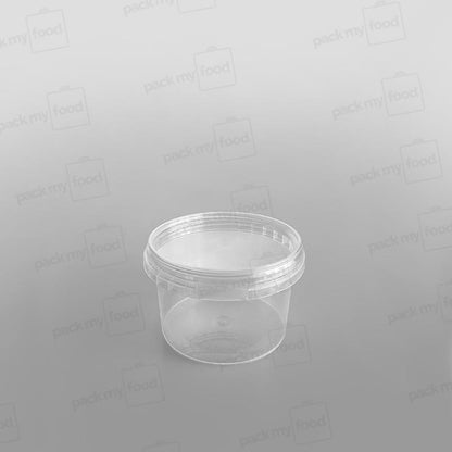 Tamper-proof Clear Round Containers & Lids