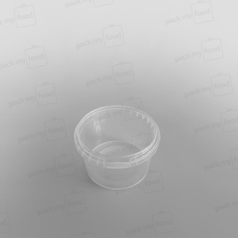 Tamper-proof Clear Round Containers & Lids