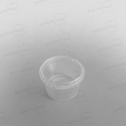 Tamper-proof Clear Round Containers & Lids