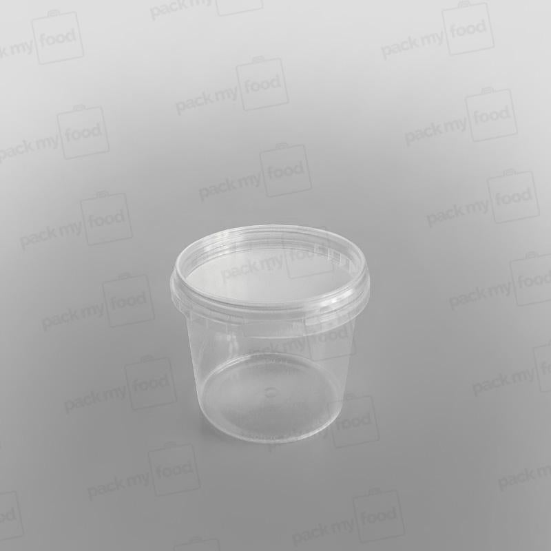 Tamper-proof Clear Round Containers & Lids