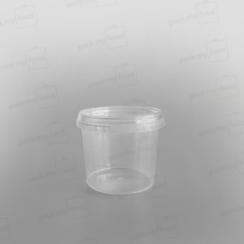 Tamper-proof Clear Round Containers & Lids