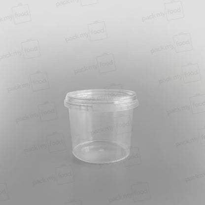 Tamper-proof Clear Round Containers & Lids