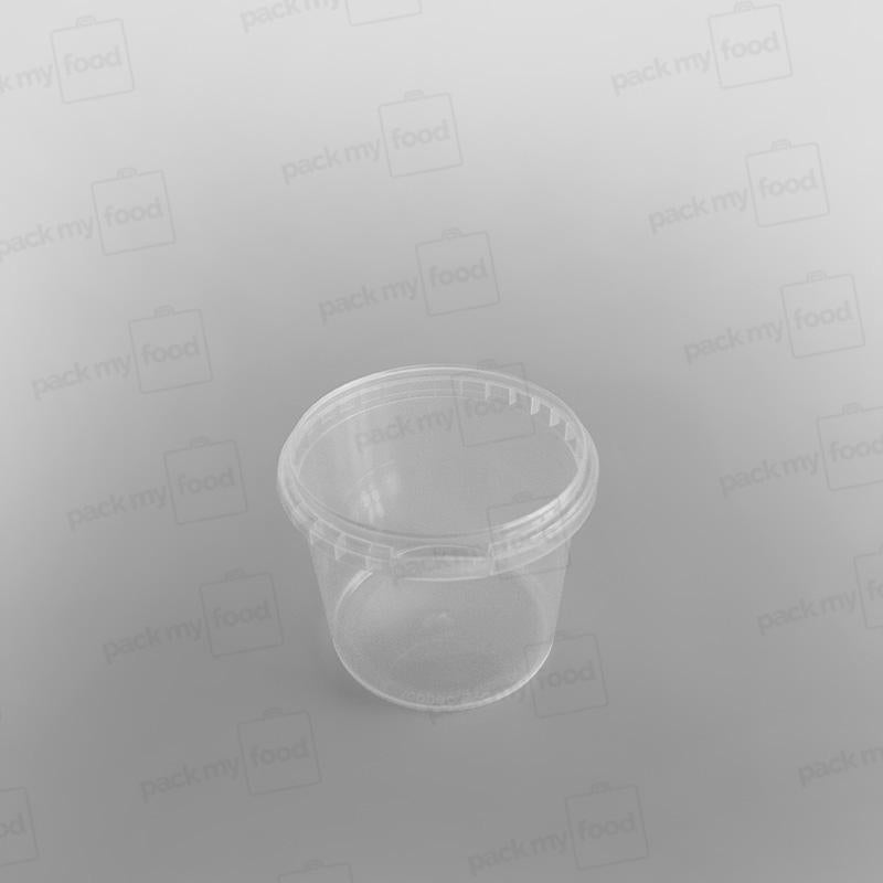 Tamper-proof Clear Round Containers & Lids