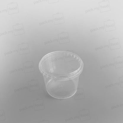 Tamper-proof Clear Round Containers & Lids