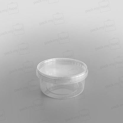 Tamper-proof Clear Round Containers & Lids
