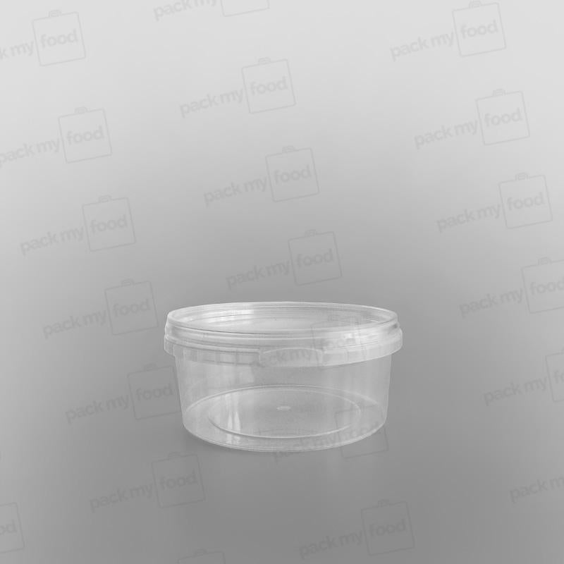 Tamper-proof Clear Round Containers & Lids