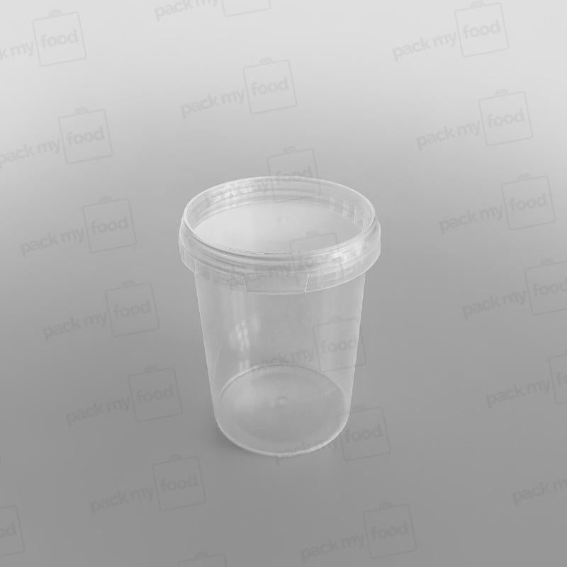 Tamper-proof Clear Round Containers & Lids
