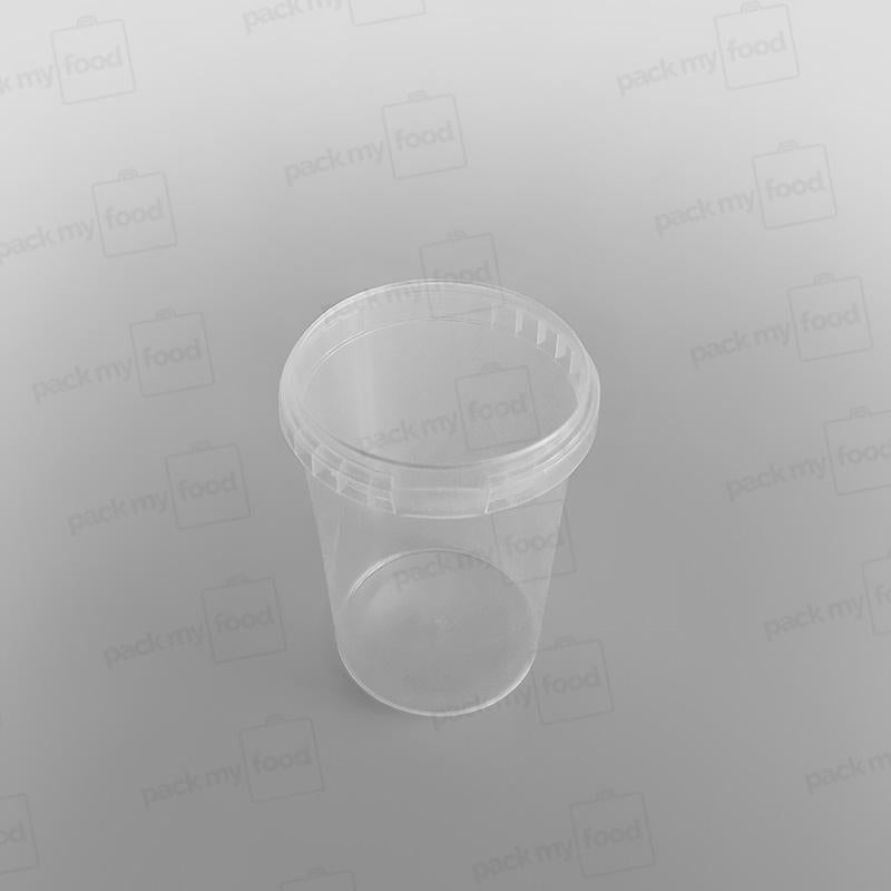 Tamper-proof Clear Round Containers & Lids