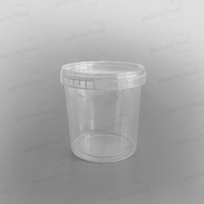 Tamper-proof Clear Round Containers & Lids