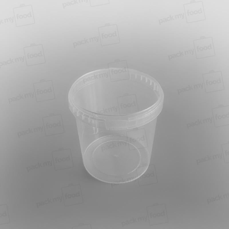 Tamper-proof Clear Round Containers & Lids