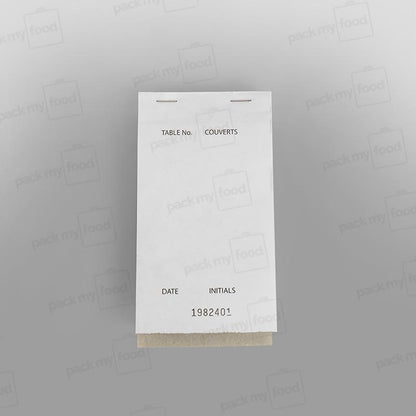 Waiter Pad Triplicate - Carbonless - 92 x 165mm
