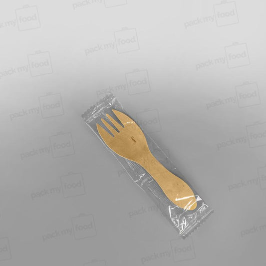 Wooden Wrapped Spork [10.2cm]