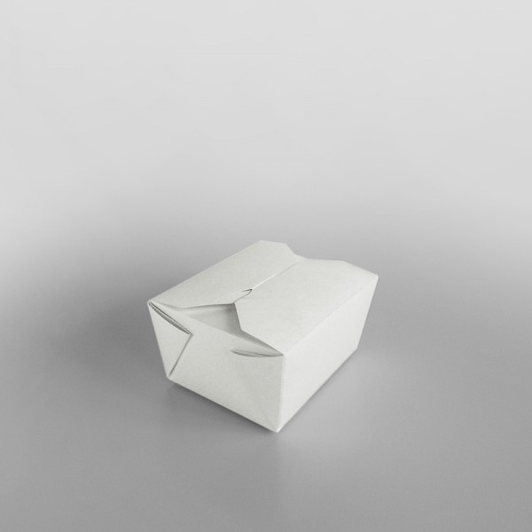 Paper Food Box White