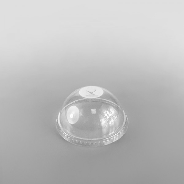 Somoplast Clear Domed Lid, Closed With Straw Slot For 400cc, 500cc, 660cc Cups