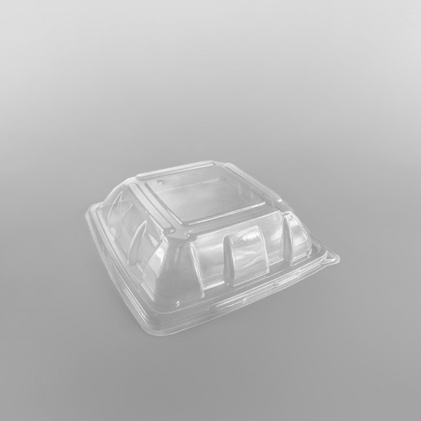 Sabert Domed PP LID To Fit Sabert 3 Compartment Large Square Pulp Container [900ml]