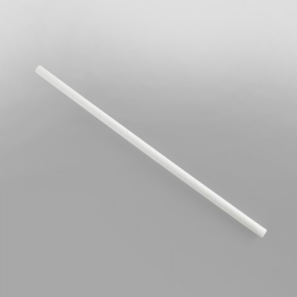 White Straight Paper Straws [200x6mm]