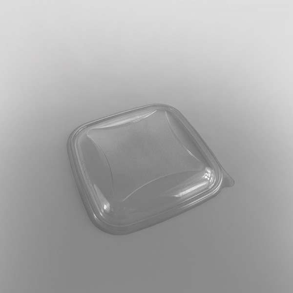 Clear Lid For GPI Crudipack Clear Square Salad Bowl