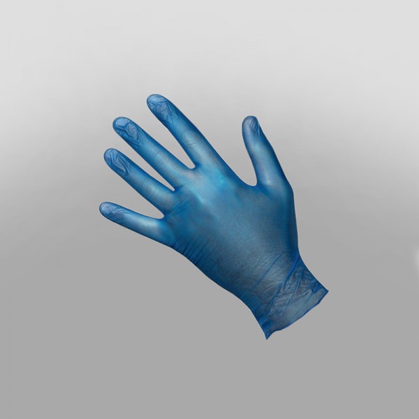 Vinyl Gloves Blue Powder Free