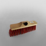Red Wooden Broom Stiff Bristle [279mm]