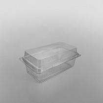 GPI Traitipack Clear Hinged Medium Rectangular Bakery Container [1000cc]