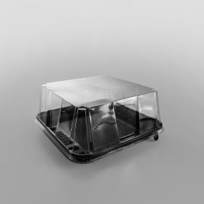 GPI Actipack Clear Square Gateaux Domed Lid [7.5 x 7.5 x 3inch]