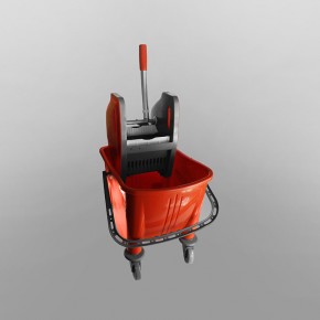 25 Litres Bucket & Wringer Mopping Combo [Red]