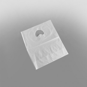White Plastic Patch Handle Carrier Bags